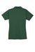 Sport-Tek LST660 Womens Heather Contender Moisture Wicking Short Sleeve Polo Shirt Heather Forest Green Flat Back