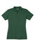 Sport-Tek LST660 Womens Heather Contender Moisture Wicking Short Sleeve Polo Shirt Heather Forest Green Flat Front