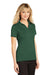 Sport-Tek LST660 Womens Heather Contender Moisture Wicking Short Sleeve Polo Shirt Heather Forest Green Model 3q