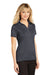 Sport-Tek LST660 Womens Heather Contender Moisture Wicking Short Sleeve Polo Shirt Heather Graphite Grey Model 3q