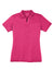 Sport-Tek LST660 Womens Heather Contender Moisture Wicking Short Sleeve Polo Shirt Heather Raspberry Pink Flat Front