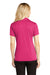 Sport-Tek LST660 Womens Heather Contender Moisture Wicking Short Sleeve Polo Shirt Heather Raspberry Pink Model Back