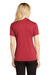 Sport-Tek LST660 Womens Heather Contender Moisture Wicking Short Sleeve Polo Shirt Heather Scarlet Red Model Back