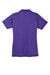 Sport-Tek LST660 Womens Heather Contender Moisture Wicking Short Sleeve Polo Shirt Heather Varsity Purple Flat Back