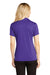 Sport-Tek LST660 Womens Heather Contender Moisture Wicking Short Sleeve Polo Shirt Heather Varsity Purple Model Back