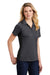 Sport-Tek LST665 Womens Heather Contender Moisture Wicking Short Sleeve Polo Shirt Heather Graphite Grey/Black Model 3q