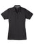 Sport-Tek LST680 Womens Micro-Mesh Moisture Wicking Short Sleeve Polo Shirt Black Flat Front