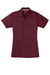 Sport-Tek LST680 Womens Micro-Mesh Moisture Wicking Short Sleeve Polo Shirt Maroon Flat Front