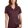 Sport-Tek Womens Micro-Mesh Moisture Wicking Short Sleeve Polo Shirt - Maroon