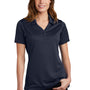 Sport-Tek Womens Micro-Mesh Moisture Wicking Short Sleeve Polo Shirt - True Navy Blue