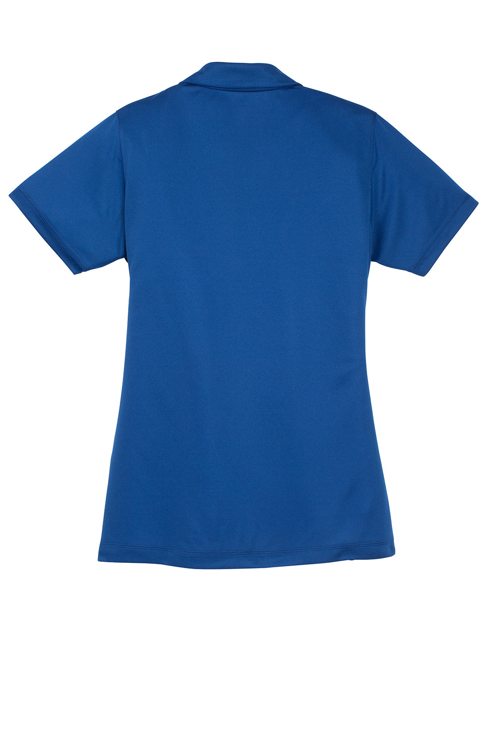 Sport-Tek LST680 Womens Micro-Mesh Moisture Wicking Short Sleeve Polo Shirt True Royal Blue Flat Back