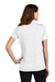 Sport-Tek LST680 Womens Micro-Mesh Moisture Wicking Short Sleeve Polo Shirt White Model Back