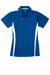 Sport-Tek LST685 Womens Micro-Mesh Moisture Wicking Short Sleeve Polo Shirt True Royal Blue/White Flat Front