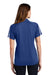 Sport-Tek LST685 Womens Micro-Mesh Moisture Wicking Short Sleeve Polo Shirt True Royal Blue/White Model Back