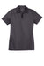 Sport-Tek LST690 Womens Active Mesh Moisture Wicking Short Sleeve Polo Shirt Iron Grey Flat Front