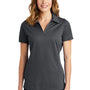 Sport-Tek Womens Active Mesh Moisture Wicking Short Sleeve Polo Shirt - Iron Grey