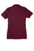 Sport-Tek LST690 Womens Active Mesh Moisture Wicking Short Sleeve Polo Shirt Maroon Flat Back