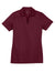 Sport-Tek LST690 Womens Active Mesh Moisture Wicking Short Sleeve Polo Shirt Maroon Flat Front