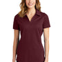 Sport-Tek Womens Active Mesh Moisture Wicking Short Sleeve Polo Shirt - Maroon