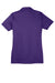 Sport-Tek LST690 Womens Active Mesh Moisture Wicking Short Sleeve Polo Shirt Purple Flat Back