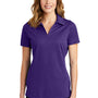 Sport-Tek Womens Active Mesh Moisture Wicking Short Sleeve Polo Shirt - Purple