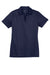 Sport-Tek LST690 Womens Active Mesh Moisture Wicking Short Sleeve Polo Shirt True Navy Blue Flat Front