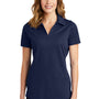 Sport-Tek Womens Active Mesh Moisture Wicking Short Sleeve Polo Shirt - True Navy Blue