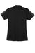 Sport-Tek LST695 Womens Active Mesh Moisture Wicking Short Sleeve Polo Shirt Black/Grey Flat Back