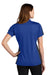 Sport-Tek LST695 Womens Active Mesh Moisture Wicking Short Sleeve Polo Shirt True Royal Blue/Grey Model Back