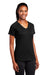 Sport-Tek LST700 Womens Ultimate Performance Moisture Wicking Short Sleeve V-Neck T-Shirt Black Model 3q