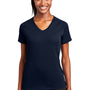 Sport-Tek Womens Ultimate Performance Moisture Wicking Short Sleeve V-Neck T-Shirt - True Navy Blue