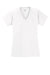 Sport-Tek LST700 Womens Ultimate Performance Moisture Wicking Short Sleeve V-Neck T-Shirt White Flat Front