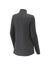 Sport-Tek LST711 Womens Exchange 1.5 Long Sleeve 1/4 Zip T-Shirt Heather Graphite Grey Flat Back