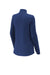 Sport-Tek LST711 Womens Exchange 1.5 Long Sleeve 1/4 Zip T-Shirt Heather True Royal Blue Flat Back