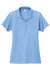 Sport-Tek LST725 Womens PosiCharge Re-Compete Short Sleeve Polo Shirt Carolina Blue Flat Front