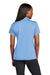 Sport-Tek LST725 Womens PosiCharge Re-Compete Short Sleeve Polo Shirt Carolina Blue Model Back