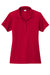 Sport-Tek LST725 Womens PosiCharge Re-Compete Short Sleeve Polo Shirt Deep Red Flat Front