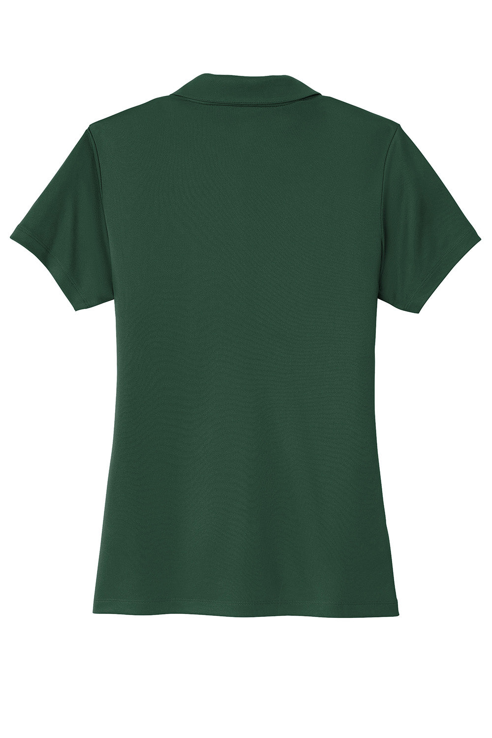 Sport-Tek LST725 Womens PosiCharge Re-Compete Short Sleeve Polo Shirt Forest Green Flat Back