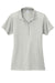 Sport-Tek LST725 Womens PosiCharge Re-Compete Short Sleeve Polo Shirt Silver Grey Flat Front