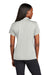 Sport-Tek LST725 Womens PosiCharge Re-Compete Short Sleeve Polo Shirt Silver Grey Model Back