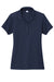 Sport-Tek LST725 Womens PosiCharge Re-Compete Short Sleeve Polo Shirt True Navy Blue Flat Front