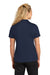 Sport-Tek LST740 Womens Moisture Wicking Micropique Short Sleeve Polo Shirt True Navy Blue Model Back