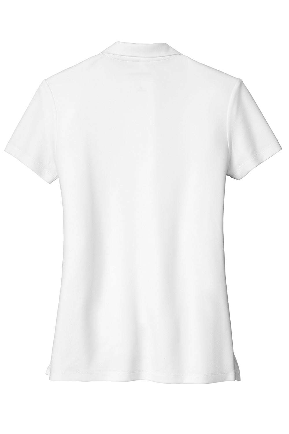 Sport-Tek LST740 Womens Moisture Wicking Micropique Short Sleeve Polo Shirt White Flat Back