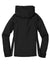 Sport-Tek LST76 Womens Water Resistant Full Zip Hooded Jacket Black/White Flat Back