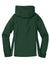 Sport-Tek LST76 Womens Water Resistant Full Zip Hooded Jacket Forest Green/White Flat Back