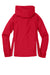 Sport-Tek LST76 Womens Water Resistant Full Zip Hooded Jacket True Red/White Flat Back