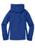 Sport-Tek LST76 Womens Water Resistant Full Zip Hooded Jacket True Royal Blue/White Flat Back