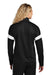 Sport-Tek LST800 Womens Travel Full Zip Jacket Black/White Model Back