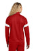 Sport-Tek LST800 Womens Travel Full Zip Jacket Deep Red/White Model Back