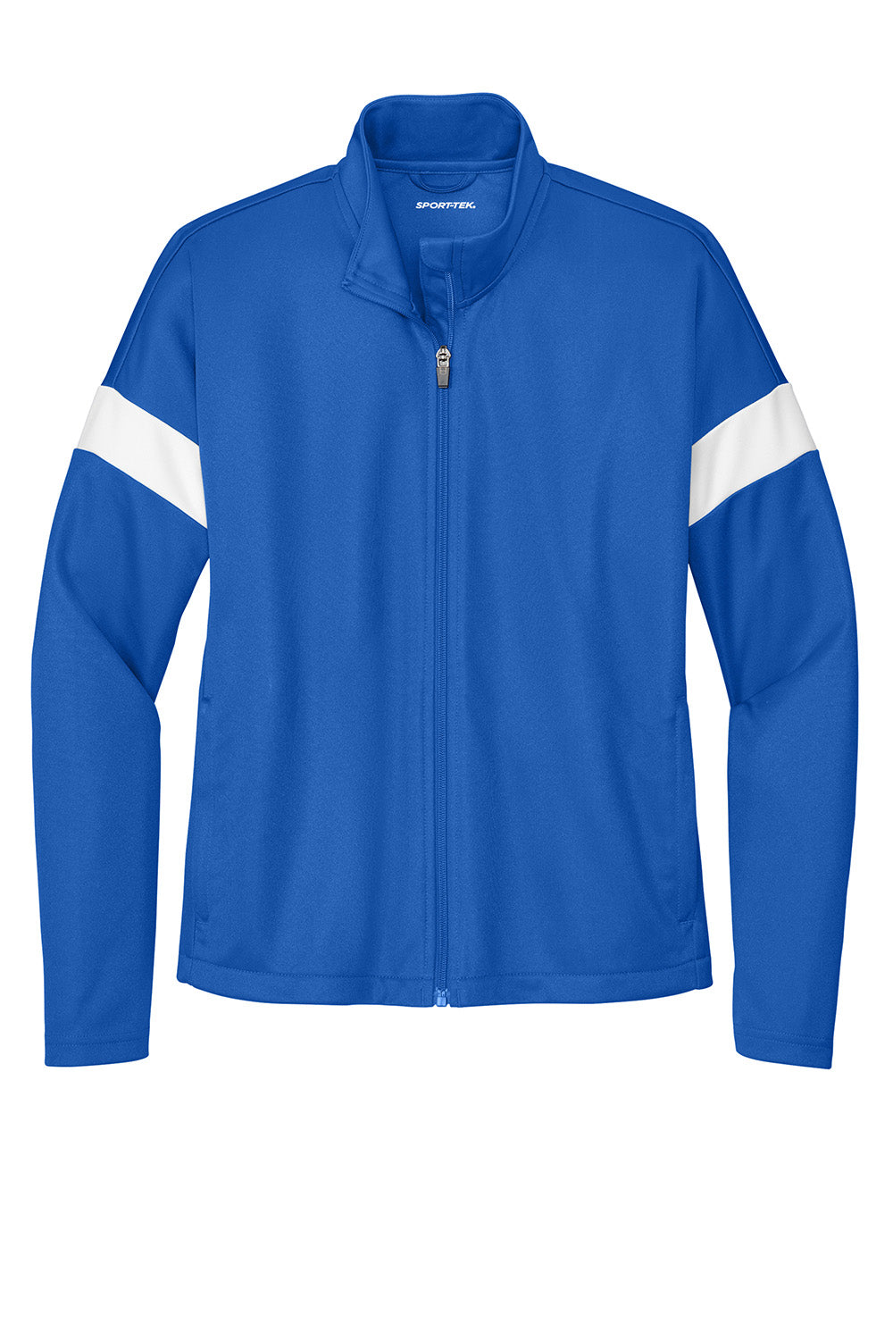 Sport-Tek LST800 Womens Travel Full Zip Jacket True Royal Blue/White Flat Front